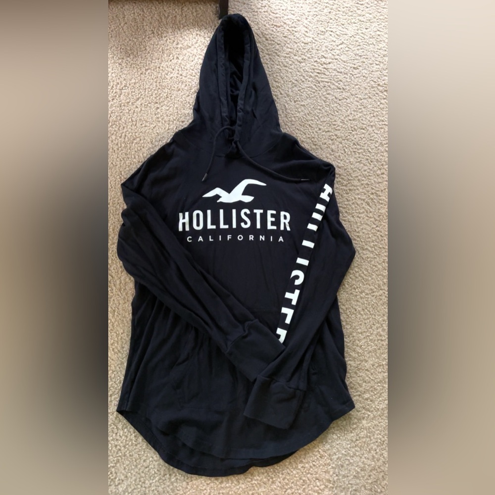 Hollister Black Cotton T-Shirt